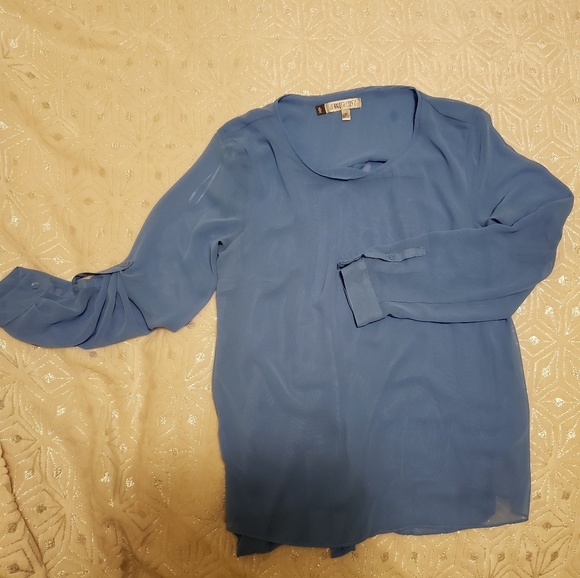 JL baby blue blouse - Picture 1 of 6